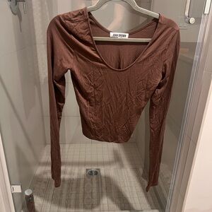 Brown Joah Brown Crop Top